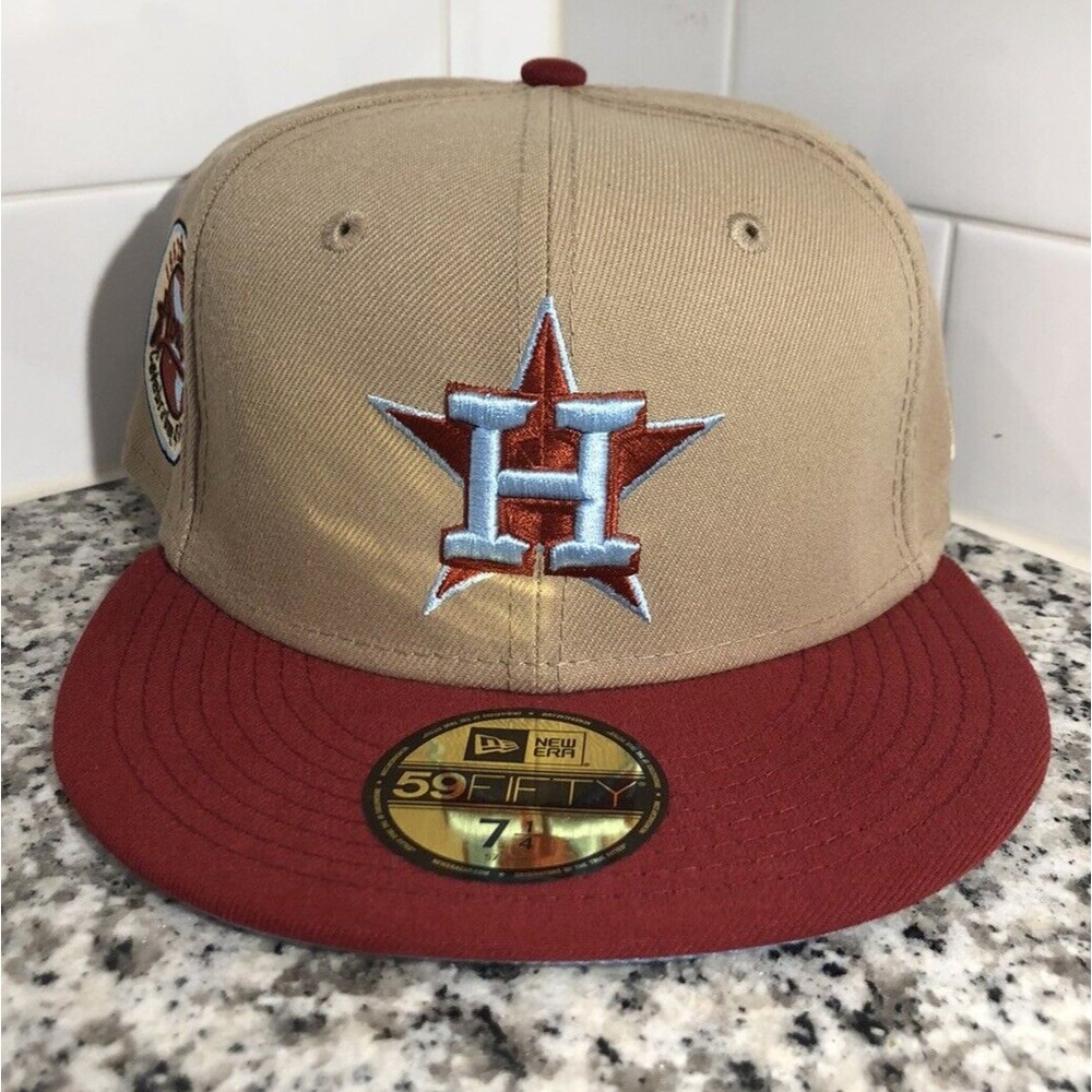 New Era Houston Astros 59FIFTY MLB 45th Anniversary Blue UV Fitted Cap Hat 7 1/4
